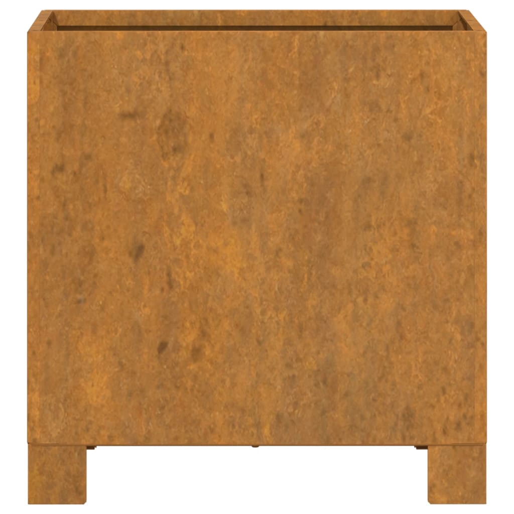 Jardinières Avec Pieds 2 Pcs Rouillé Acier Corten