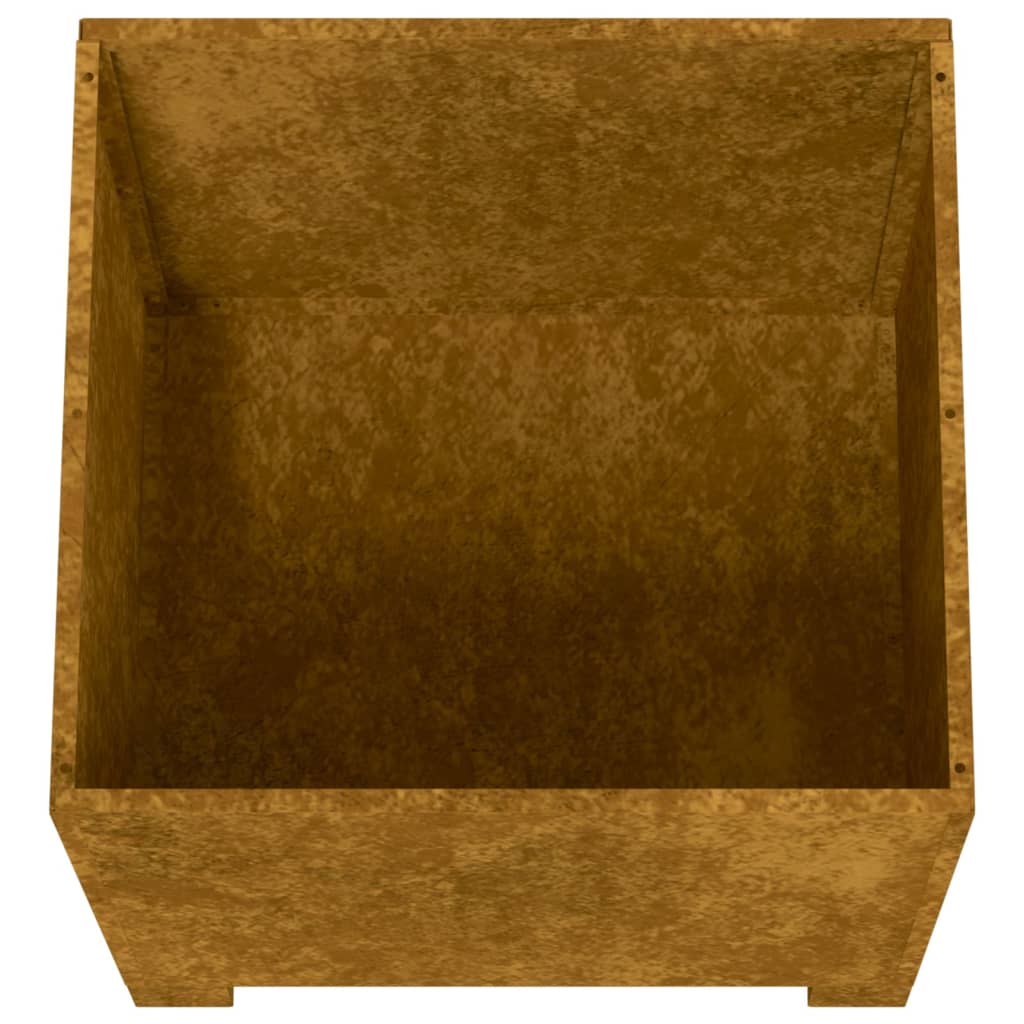 Jardinières Avec Pieds 2 Pcs Rouillé Acier Corten