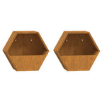 Jardinières Murales 2 Pcs Rouillé Acier Corten