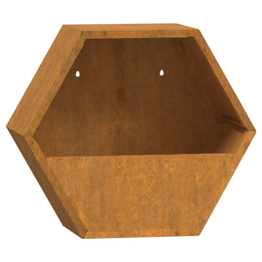 Jardinières Murales 2 Pcs Rouillé Acier Corten