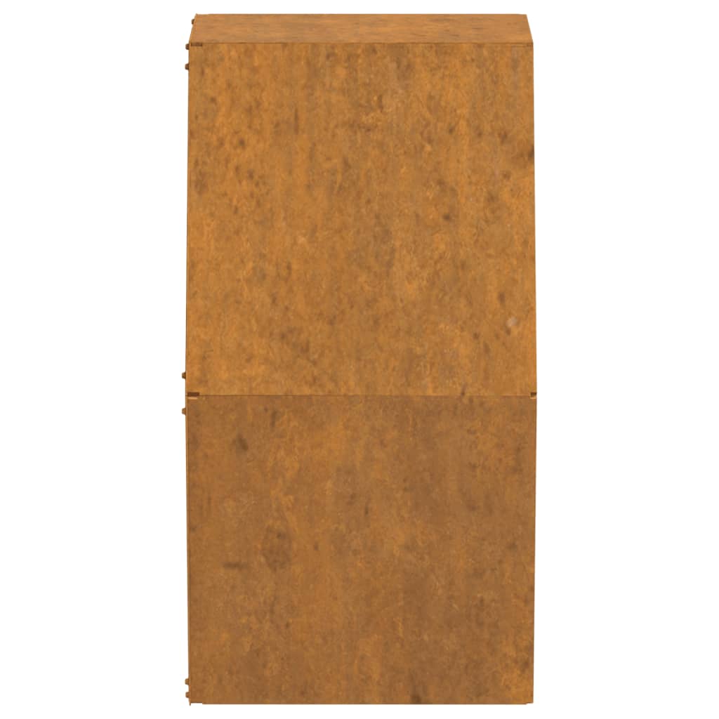 Jardinières Murales 2 Pcs Rouillé Acier Corten
