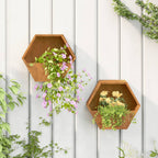 Jardinières Murales 2 Pcs Rouillé Acier Corten