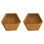 Jardinières Murales 2 Pcs Rouillé Acier Corten