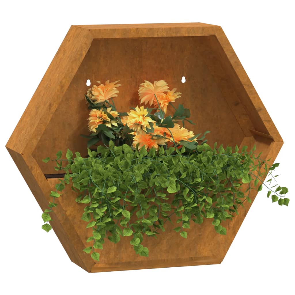 Jardinières Murales 2 Pcs Rouillé Acier Corten