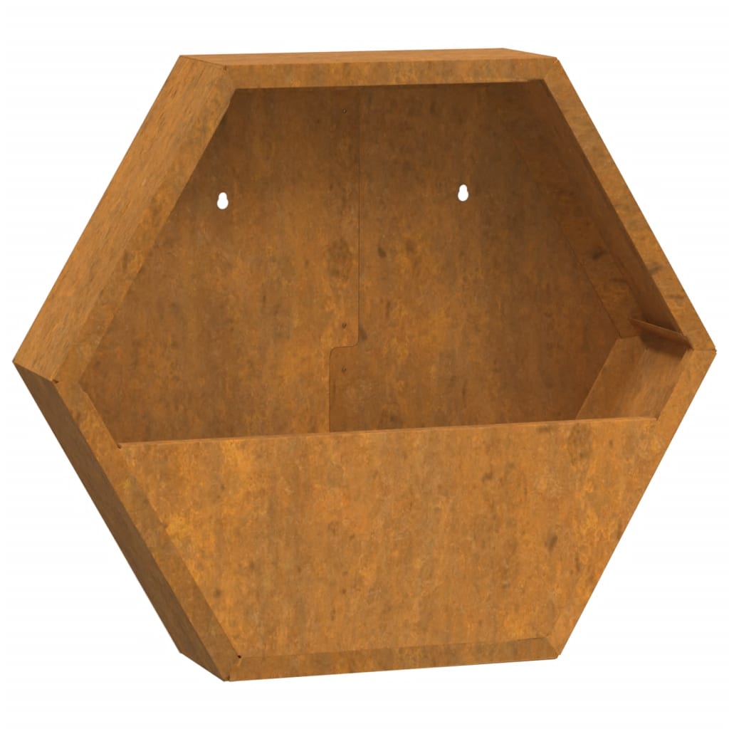 Jardinières Murales 2 Pcs Rouillé Acier Corten