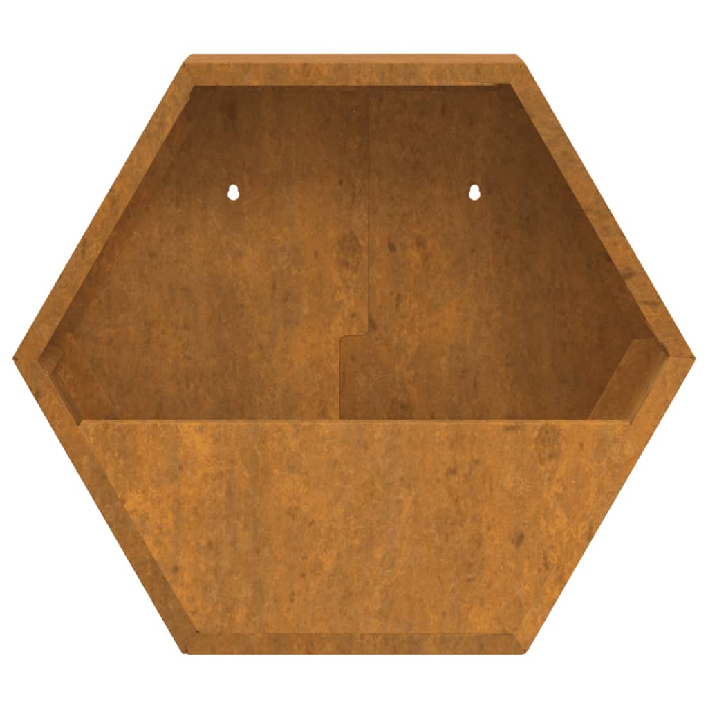 Jardinières Murales 2 Pcs Rouillé Acier Corten