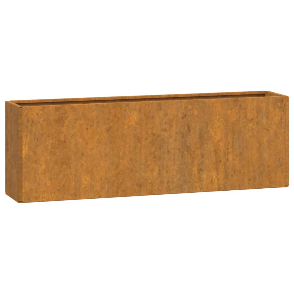 Jardinières Murales 2 Pcs Rouillé Acier Corten 53X10X17 Cm