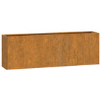 Jardinières Murales 2 Pcs Rouillé Acier Corten 53X10X17 Cm