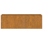 Jardinières Murales 2 Pcs Rouillé Acier Corten 53X10X17 Cm