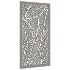 Décoration Murale Jardin 105X55 Cm Acier Corten Design Feuille