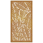 Décoration Murale Jardin 105X55 Cm Acier Corten Design Feuille