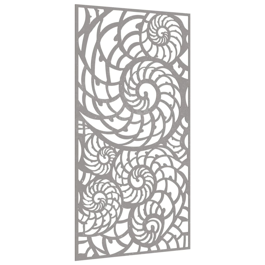 Décoration Murale De Jardin 105X55 Cm Acier Corten Design Coque
