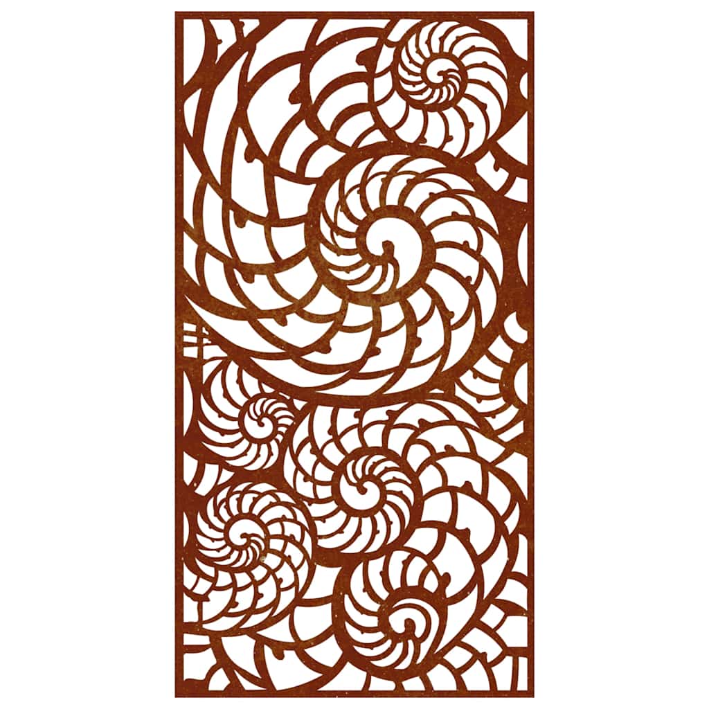 Décoration Murale De Jardin 105X55 Cm Acier Corten Design Coque