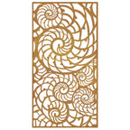 Décoration Murale De Jardin 105X55 Cm Acier Corten Design Coque
