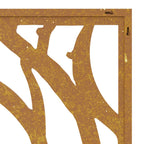 Décoration Murale De Jardin 105X55 Cm Acier Corten Design Coque