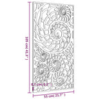Décoration Murale De Jardin 105X55 Cm Acier Corten Design Coque