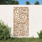 Décoration Murale De Jardin 105X55 Cm Acier Corten Design Coque