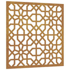 Décoration Murale Jardin 55X55 Cm Acier Corten Design Mauresque