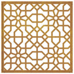 Décoration Murale Jardin 55X55 Cm Acier Corten Design Mauresque