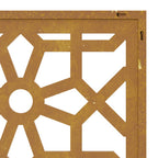 Décoration Murale Jardin 55X55 Cm Acier Corten Design Mauresque