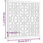 Décoration Murale Jardin 55X55 Cm Acier Corten Design Mauresque