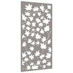 Décoration Murale Jardin 105X55 Cm Acier Corten Design Feuille