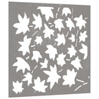 Décoration Murale Jardin 55X55 Cm Acier Corten Design Feuille