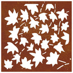 Décoration Murale Jardin 55X55 Cm Acier Corten Design Feuille