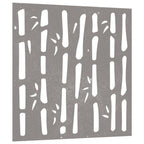 Décoration Murale Jardin 55X55 Cm Acier Corten Design Bambou