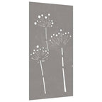 Décoration Murale Jardin 105X55 Cm Acier Corten Design De Fleur