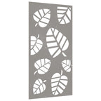 Décoration Murale Jardin 105X55 Cm Acier Corten Design Feuille