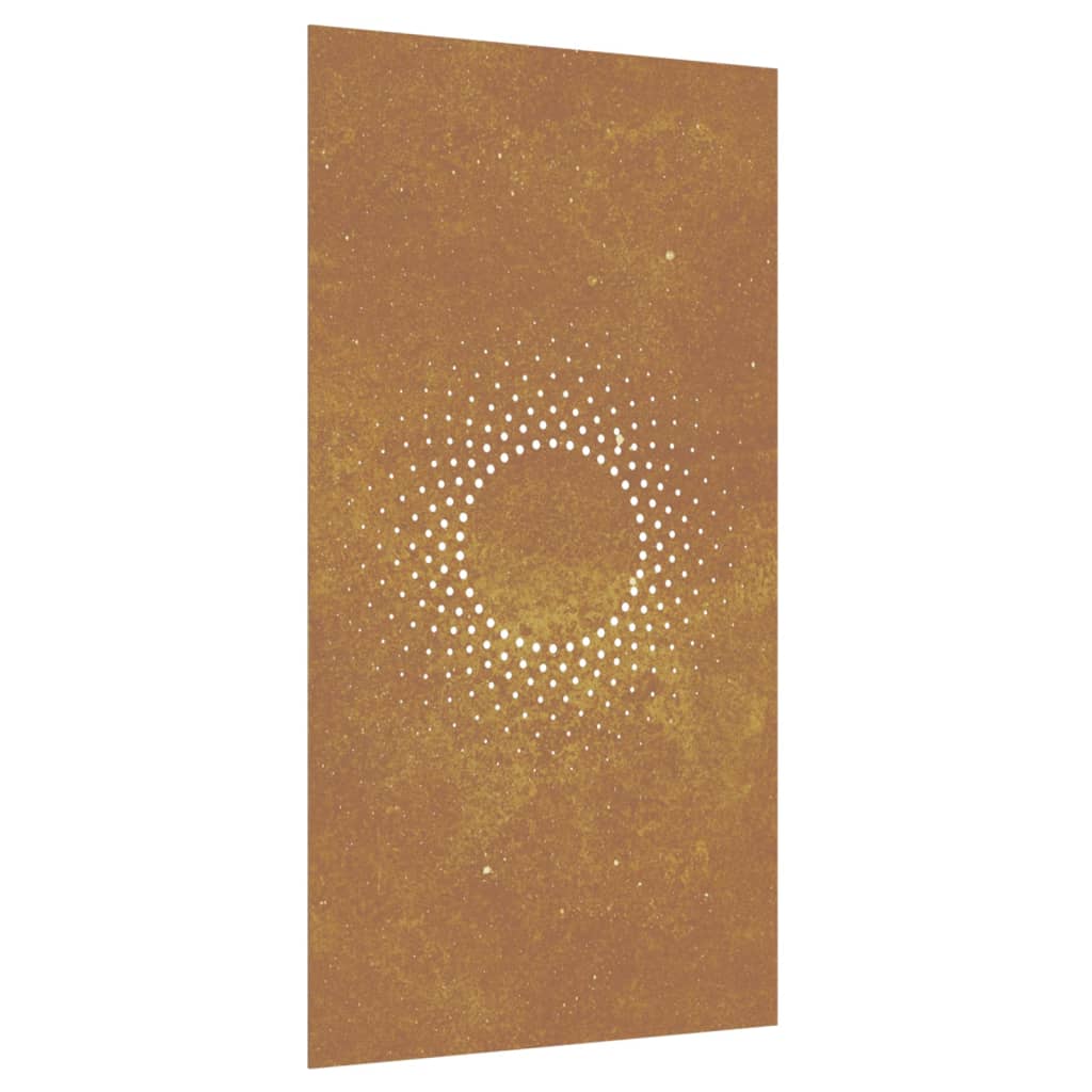 Décoration Murale Jardin 105X55Cm Acier Corten Design Du Soleil