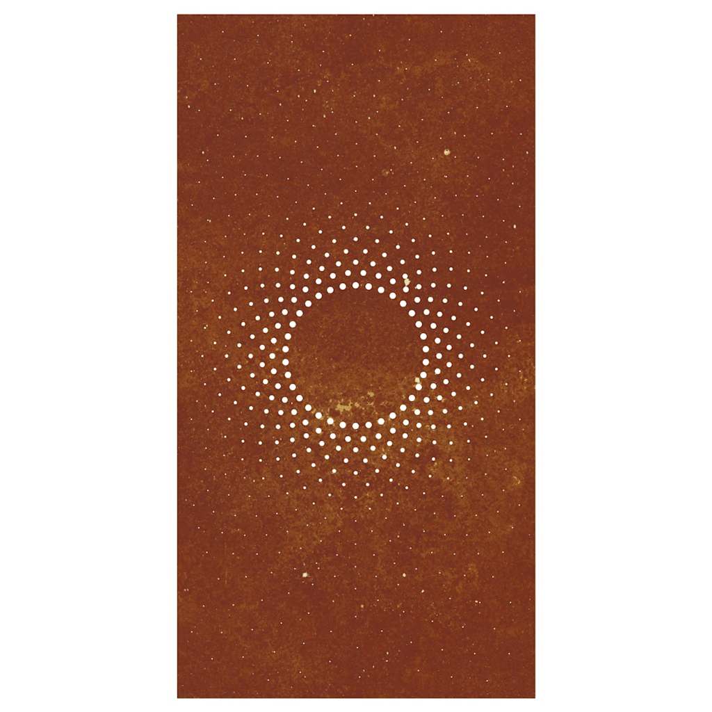 Décoration Murale Jardin 105X55Cm Acier Corten Design Du Soleil