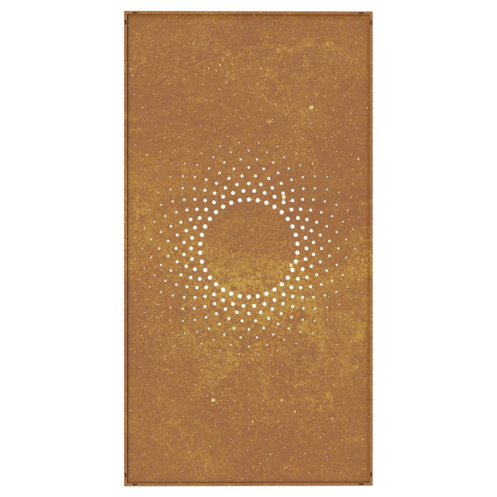 Décoration Murale Jardin 105X55Cm Acier Corten Design Du Soleil