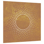 Décoration Murale Jardin 55X55 Cm Acier Corten Design Du Soleil