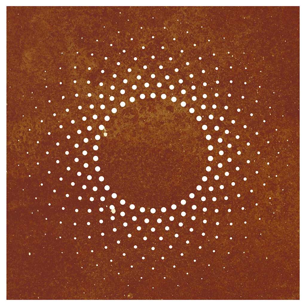 Décoration Murale Jardin 55X55 Cm Acier Corten Design Du Soleil