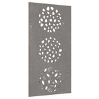 Décoration Murale Jardin 105X55 Cm Acier Corten Design Feuille