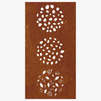 Décoration Murale Jardin 105X55 Cm Acier Corten Design Feuille