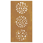 Décoration Murale Jardin 105X55 Cm Acier Corten Design Feuille