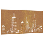 Décoration Murale Jardin 105X55Cm Acier Corten Design D'horizon