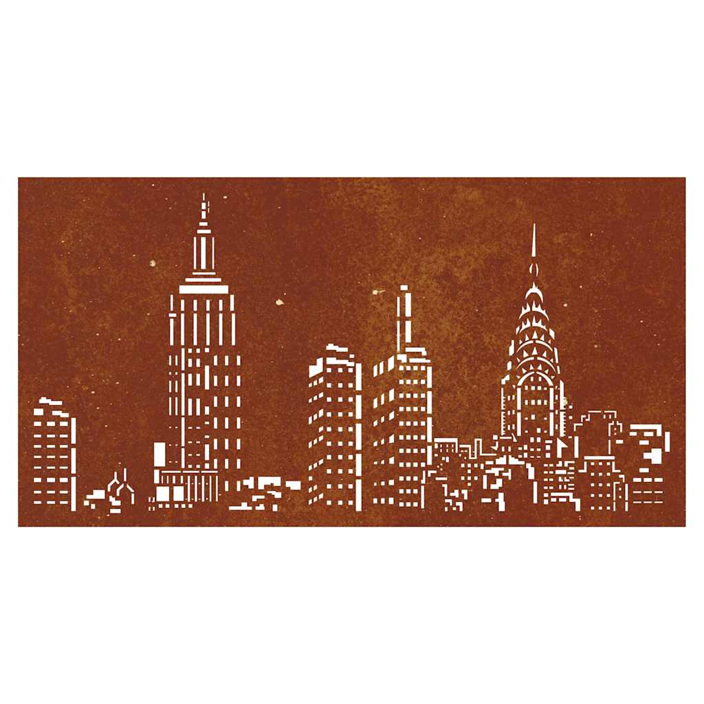Décoration Murale Jardin 105X55Cm Acier Corten Design D'horizon
