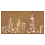Décoration Murale Jardin 105X55Cm Acier Corten Design D'horizon