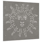 Décoration Murale Jardin 55X55 Cm Acier Corten Design Du Soleil