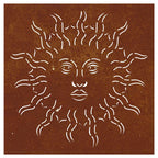 Décoration Murale Jardin 55X55 Cm Acier Corten Design Du Soleil