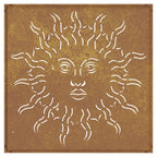 Décoration Murale Jardin 55X55 Cm Acier Corten Design Du Soleil