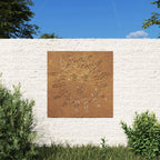 Décoration Murale Jardin 55X55 Cm Acier Corten Design Du Soleil