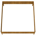 Lit Surélevé De Jardin 100X100X33,5 Cm Acier Corten