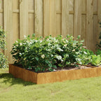 Lit Surélevé De Jardin 100X100X33,5 Cm Acier Corten