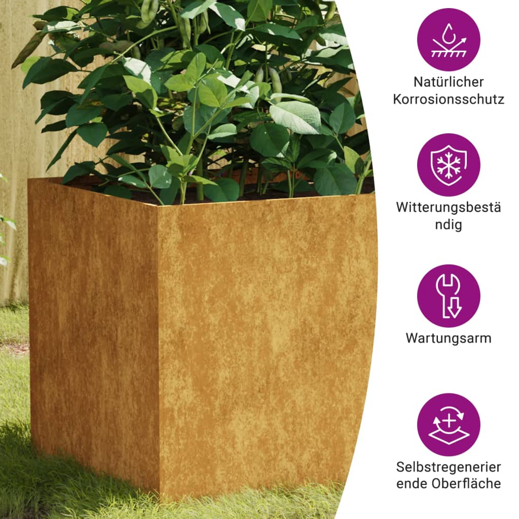 Jardinière Acier Corten