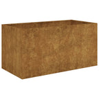 Jardinière 80X40X40 Cm Acier Corten